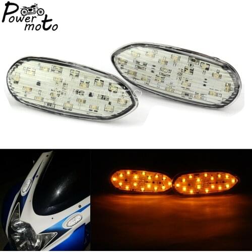 Motorcycle LED Turn Signal Amber Lamp Replacement Flush Mount Indicator Flasher For Suzuki GSXR GSX-R 600 750 1000 2006-2016