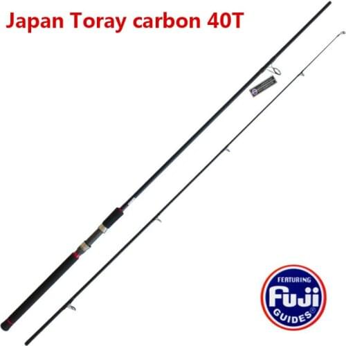 USA 3M carbon Lure rod MH spinning handle full fuji parts TORAY40T carbon DURAFLOT fishing rod Sea bass rod lure weight 20-50g
