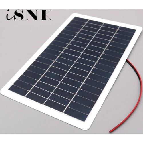 7.5W 18V Battery Charger Voltage Regulator 5.5*2.1 DC port Power Bank Outdoor Solar Cell 18650 3.7V 7.4V 12.6V