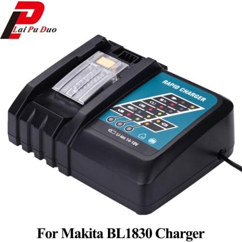 Replacement Power Tool Battery Charger For Makita BL1415 BL1530 BL1830 BL1840 BL1845 BL1850 14.4V 18V 3A Li-Ion Battery