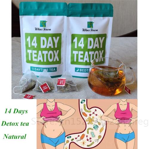 14days100% Pure Natural Detox Tea Bags Colon Cleanse Fat Burn Weight Loss Tea Man Women Tea Belly Slimming Tea Anti Cellulite