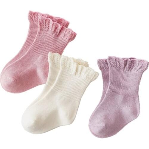 3 pairs Baby Socks Children Girls Autumn Winter Warm Sock Clothes Accessories P31B