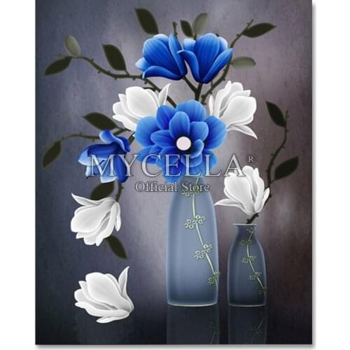 3D DIY Diamond Embroidery Vase 5D Diamond painting mosaic flower needlework Crafts Christmas Home decor Gift