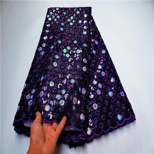 African Organza French Nigerian Sequins Lace Fabrics High Quality Lace African Tulle Lace Fabric For Wedding Dress OLP-240