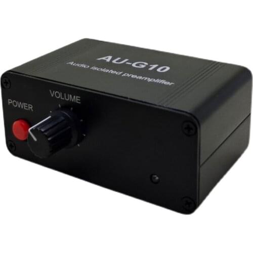 Audio Isolated Preamplifier NE5532 Stereo Ground Loop Isolator Pre-amplifier Remove Disturb 20dB For Car Meeting System