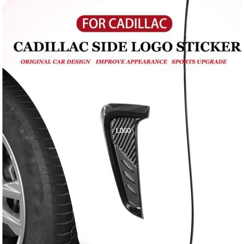 Car Side Wing Fender For Cadillac XT4 XT5 XT6 XTS CT4 CT5 CT6 CTS ATS SRX ESCALADE Body Side Fender Exterior Decoration Sticker