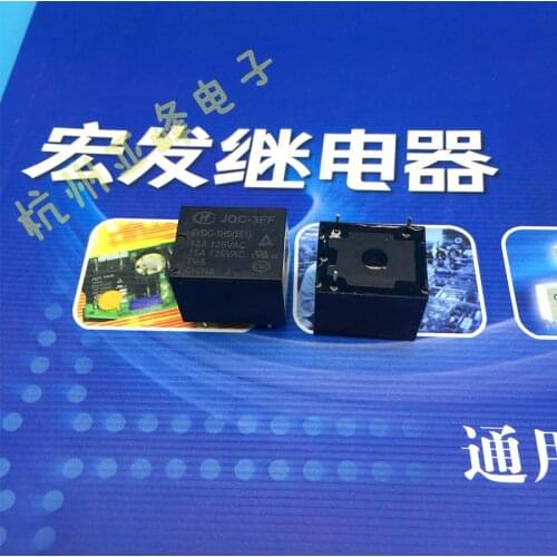 Free shipping lot(10pieces/lot)100%Original New HF HF3FF JQC-3FF JQC-3FF-6VDC-1HS JQC-3FF-006-1HS 4PINS 15A DC6V 6V Power Relay