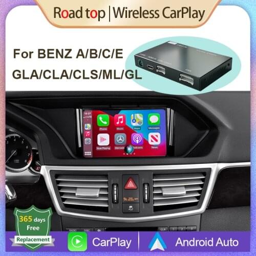 Wireless Apple CarPlay Android Auto Interface for Mercedes Benz A B C E Class W176 W246 W204 W212 C207 CLA GLA CLS ML GL GLK SLK