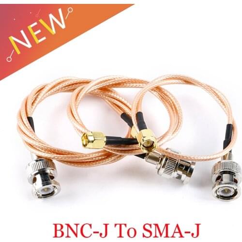 BNC-J Male To SMA-J Male Pug Connector RF Coax Cable Assembly RG316 Wire 15/30/50/100cm