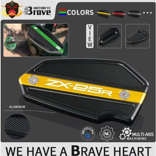 For KAWASAKI Ninja ZX25R 2020 2021 Motorcycle Front Brake Cylinder Cover Fluid Reservoir Cap ZX-25R ZX 25R Accessories