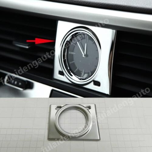 For Lexus RX RX350 RX450H 2016-2020 Silver Interior Dashboard Clock Panel Decor Frame Trim car styling accessories