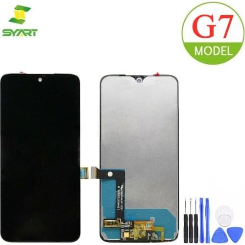 For Motorola G7 LCD Display Touch Screen Digitizer Assembly Repair Replacement + Free Tools For Moto G7 LCDs Screen
