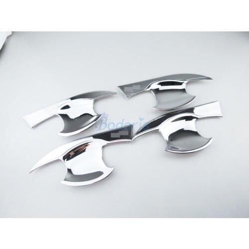 Chrome Car Styling Door Handle Bowl Insert Overlay Trim 2014 2015 2016 2017 2018 For Toyota RAV4 Accessories