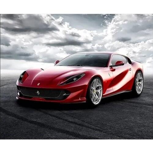 Frame DIY Painting By Numbers Kits Venice night Landscape Car Wall Art canvas pictures by numbers 40x50cm Home Decor Art