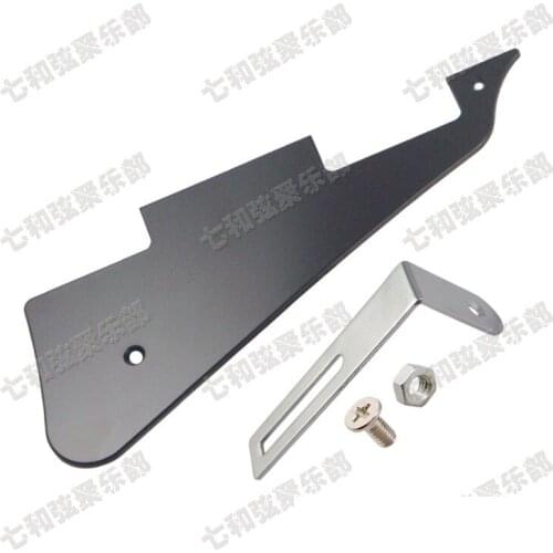 2 Set Black Guitar Pickguard Scratchplate and Pickguard Support Bracket for Electric guitar / Guitar parts