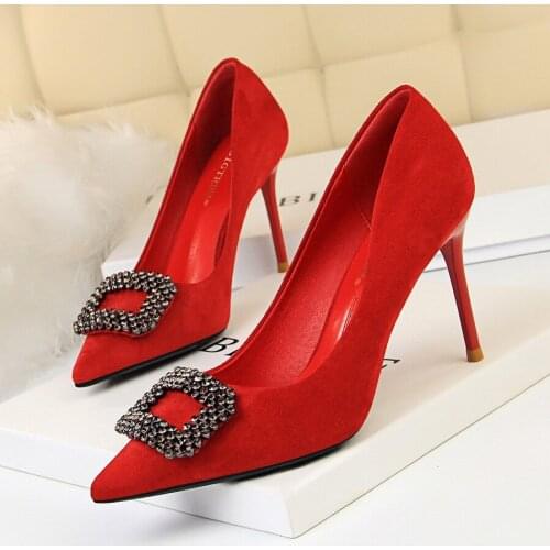 Women Beautiful High Heel Shoes Wedding Pump Shoe Sexy Woman High Heels Lady Pumps Fashion Comfortable Leather Shoes