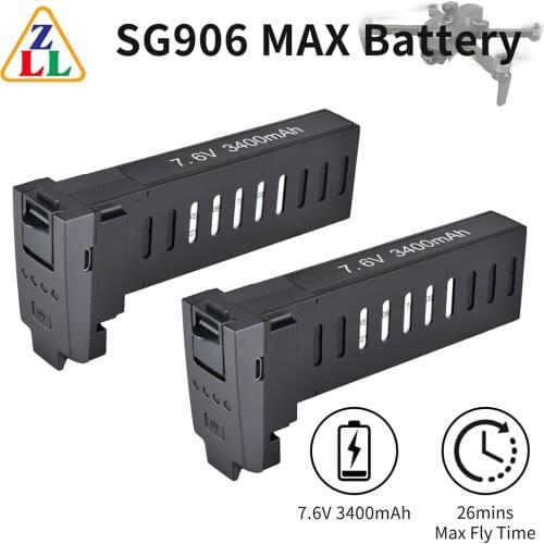 ZLL Original 7.6V 3400MAH Lipo Battery for SG906 MAX Rechargeable Part GPS RC Drone Brushless 5G Wifi PFV Drones Accessories