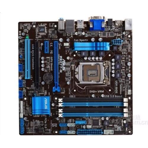 For ASUS P8Z77-M Computer Motherboard LGA 1155 DDR3 For Intel Z77 P8Z77 Desktop Mainboard SATA II PCI-E X16 Used