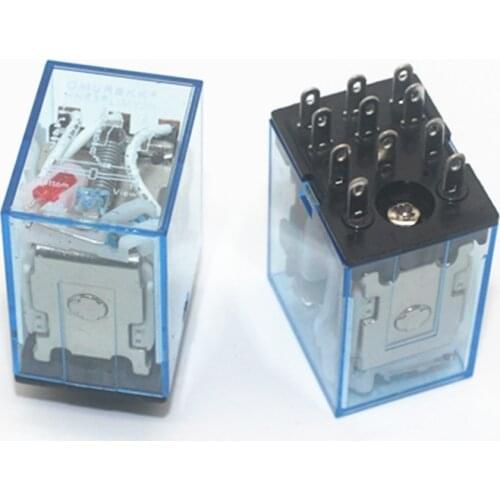 1 PCS Micro Mini Relay HH53P MY3NJ MY3 11-Pin DC12V/DC24V/DC110V/AC220V Coil General Purpose Intermediate Electromagnetic