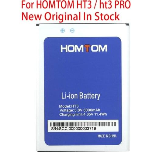 New In Stock High Quality Battery For HOMTOM HT3 / ht3 PRO Moble Phone+Tracking Number