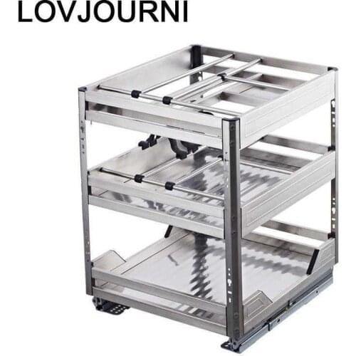 Cucina De Despensa Organizador Armario Stainless Steel Cuisine Organizer Cocina Kitchen Cabinet Cestas Para Organizar Basket