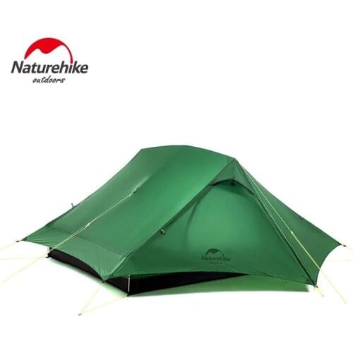 Naturehike Waterproof Camping Tent for 2 Person, Lightweight Backpacking Tent with Two Doors Easy Setup for Outdoor Hiking Trips