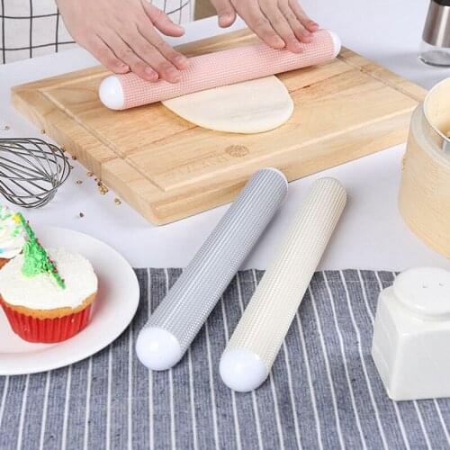 1Pcs Plastic Non-stick Dough Roller Sticks Rolling Pin Kitchen Gadgets Food Grade Dumpling Wrapper Tool Baking Accessories