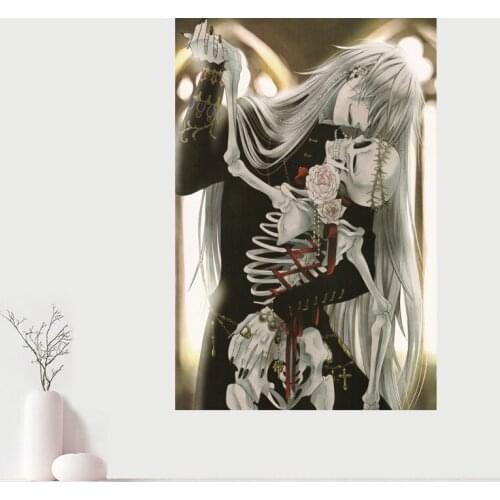 Custom Canvas Wall Decor Black Butler Canvas Poster Cloth Wall Fabric Posters And prints Home Decor Painting
