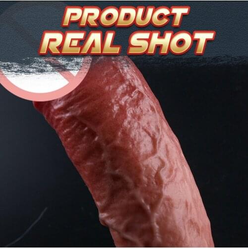 Skin Feeling Huge Dildos Realistic Penis Lesbian Toys Fake Dick Silicone Masturbation Sex Tools for Woman Adult Erotic Machine