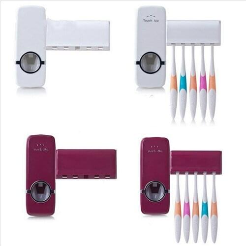 Creative toothbrush holder toothpaste dispenser family toothbrush holder bathroom household items bathroom accessories set