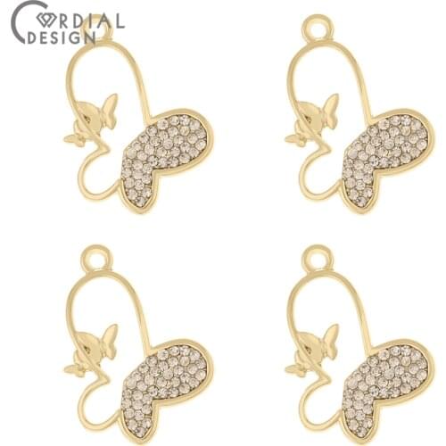 Cordial Design 100Pcs 18*24MM Jewelry Accessories/DIY Charms/Hand Made/Butterfly Shape/Pendant/Jewelry Findings & Components