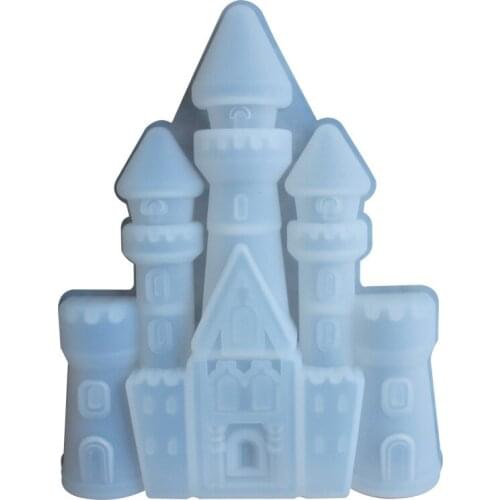 Castle silicone cake mold fondant chocolate bread Food Grade Silicone cake decoration Candy Clay Mold Baking Tool