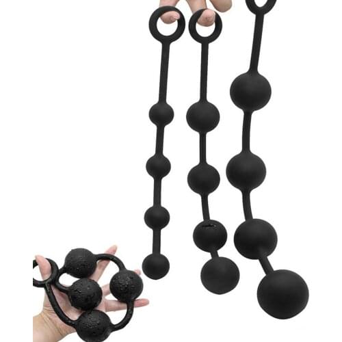 Super Huge Anal Beads Erotic Butt Plug Anal Dilatador Sex Toys For Adults Gay Woman Men No Vibrator Anal Tail Buttplug