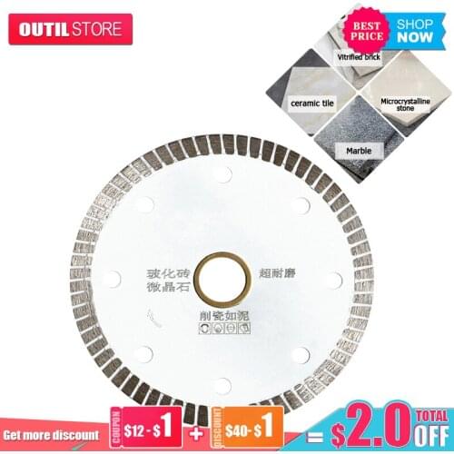 Super Thin Diamond Ceramic Circular Saw Blades Hot Pressed Cutting Disc Granite Marble Tile Turbo Blade Power Tools Parts
