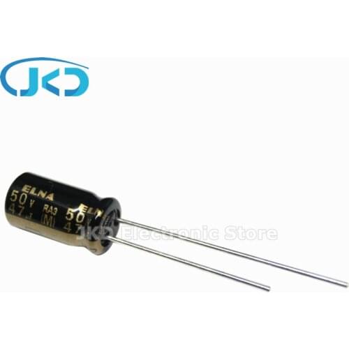 10PCS NEW ELNA RA3 50V47UF 6.3X11MM Audio Electrolytic Capacitor 47UF50V 85℃ RA3 Series 47uF 50V 100% ORIGINAL 6.3*11