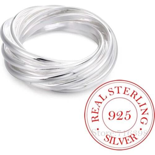 100% 925 Sterling Silver Jewelry Vintage Ethnic 9 Circle Silver Rings for Women Men Size 6 7 8 9 10 Fashion Anel De Prata Bijoux