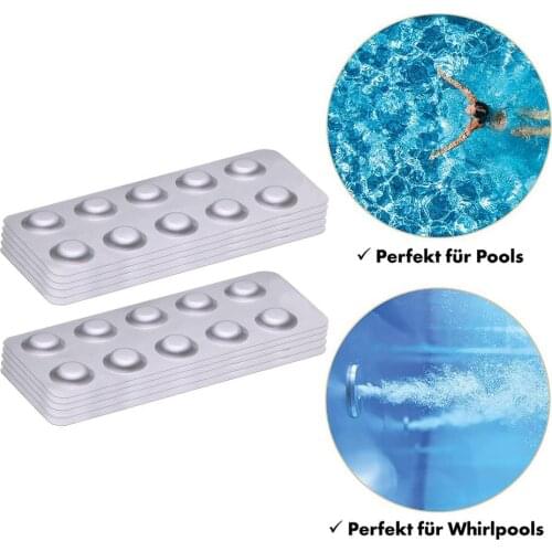 100 Pcs Pool Tester Kit For PH Value Water Quality Test Tablets Analysis DPD1 Chlorine Test Piece Perfect For Water Analysis
