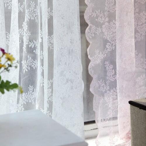 2021 Panel Sheer Voile Window Curtain Panel Drape Room Floral Tulle Scarfs Valances Living Room Bedroom Curtain Home Decor
