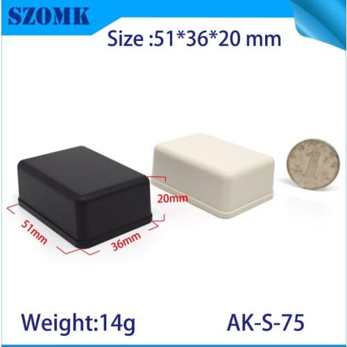 50 pieces black junction box weatherproof junction box electronics project box handheld plastic enclosures szomk case housing