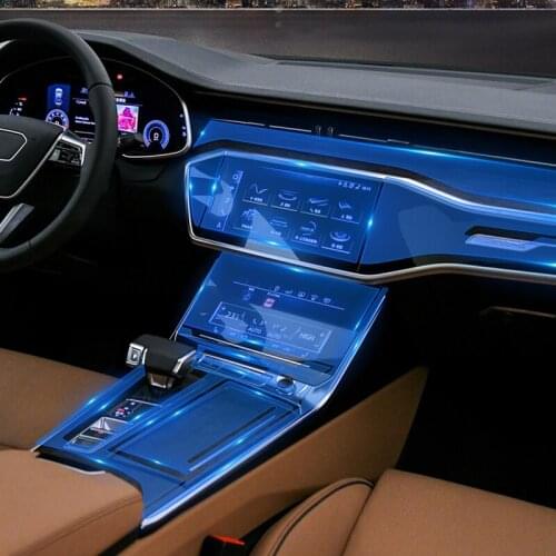 Car Interior Film Decoration Central Control Transparent Protective Film Invisible Protection for Audi New A6L 2019