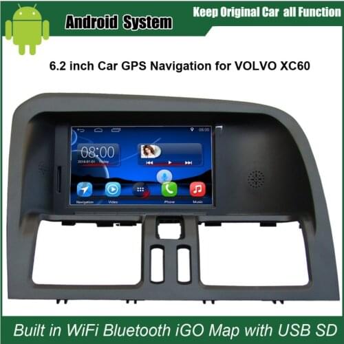 Android 7.1 Car media player for VOLVO XC60 original car upgrade car Video keep original Radio (CD) all functions