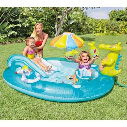 Kids Inflatable Bath Tub Crocodile Park Fountain Baby Marine Ball Pool Children Portable Swimming Pool Lightweight Reservoir