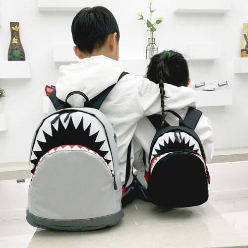 Kids 3D Model Shark School Bags Kid mochilas Childs School Bag for Kindergarten Boys and Girls Bagpack Child Canvas Backpack