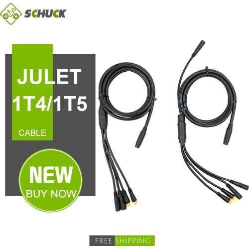 EBike 1To4/5 cable Waterproof Plug 12V-72V For KT Controller Light/Brakes/Throrttle/Display Electric Bicycle Conversion Kit