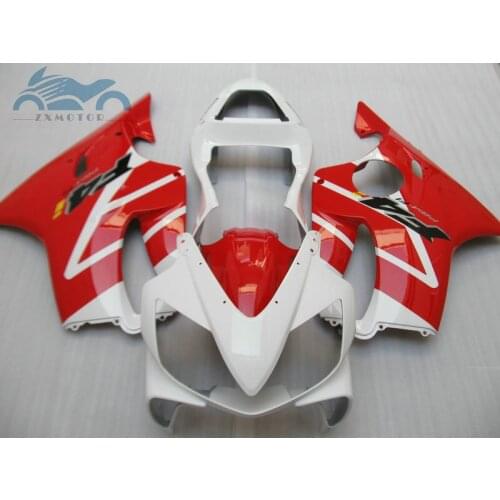 ABS plastic fairing kits for CBR 600F4i white red custom motorcycle fairing 01 02 03 CBR600 F4i 2001 2002 2003 CBR600F4I bodykit