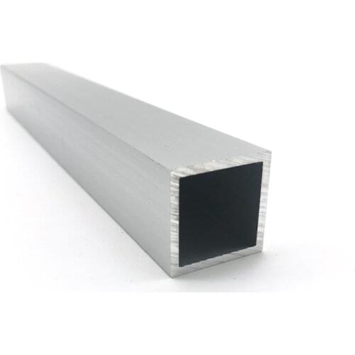 25mm*25mm*2mm square tube aluminum alloy hollow pipe rectangle straight duct vessel 100/200/300/400/500/550mm length