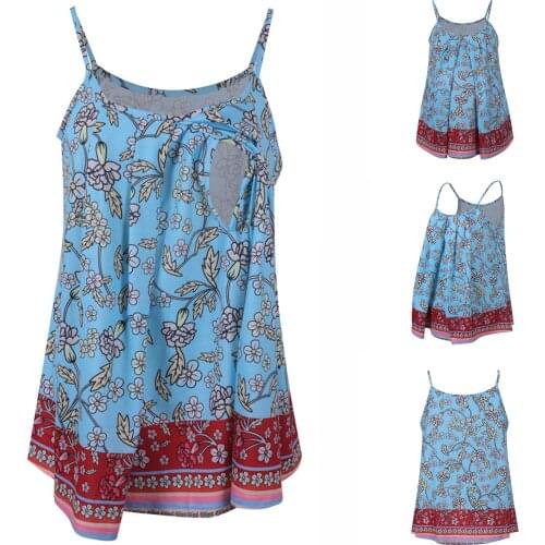 Summer clothes for women Pregnant Sling floral Printing Confinement maternity Clothes Breastfeeding Top Pregnancy Clothes
