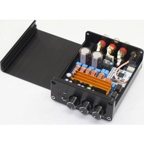 Mini Power Amplifier 50W*2 TPA3116 2.1 Bluetooth Class D Digital Amplifier HIFI Home Audio Fever 100W CSR8630 DC18V-24V