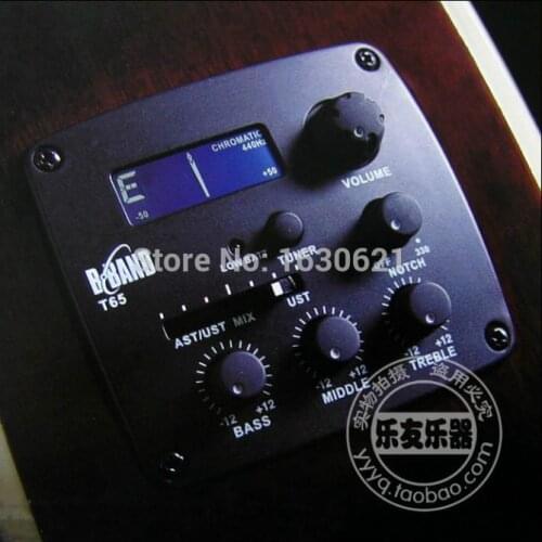 2019 New + Original New B-BAND T65 XOM 3-band Amp EQ Tuner Acoustic Guitar Pickup System finger style/playing board/percussion