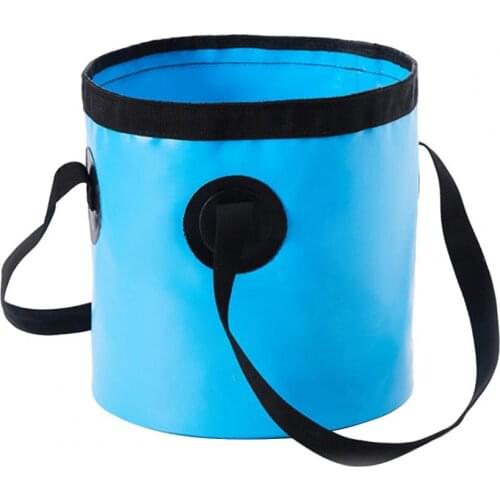 10L/20L Bucket Folding Waterproof PU Camping Water Storage Container for Travel